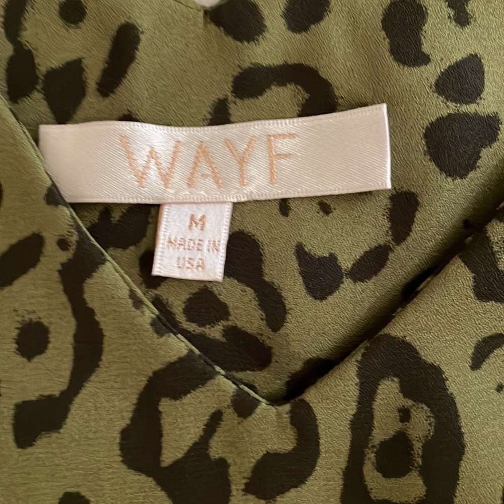 WAYF women’s medium lined leopard print sleeveless top in great condition